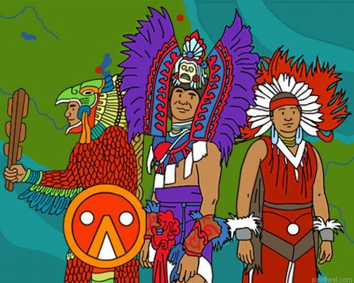 Aztec people painting by numbers.jpeg