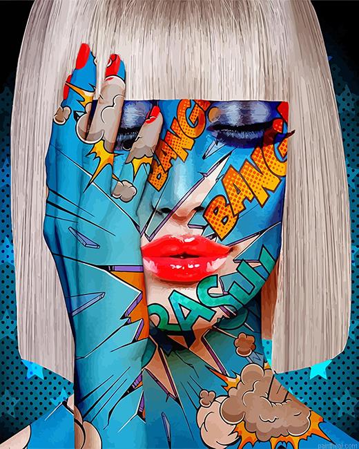 Bang girl pop art painting by numbers.jpeg