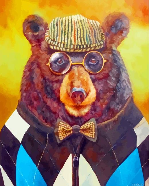 Bear with glasses painting by numbers.jpeg