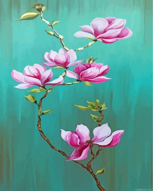 Beautiful magnolias painting by numbers.jpeg