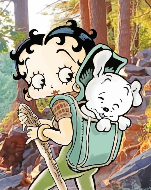 Betty boop hiking painting by numbers.jpeg