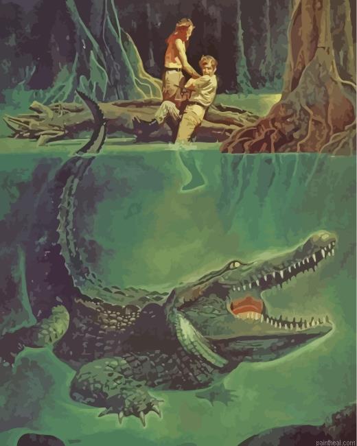 Big alligator painting by numbers.jpeg