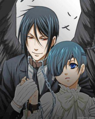 Black butler japanese anime painting by numbers.jpeg