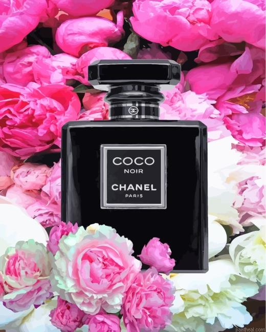 Black coco chanel painting by numbers.jpeg