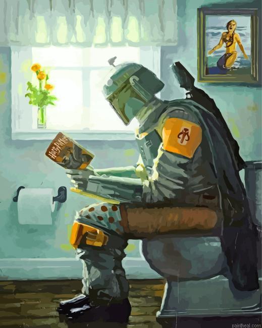 Boba fett in toilette painting by numbers.jpeg