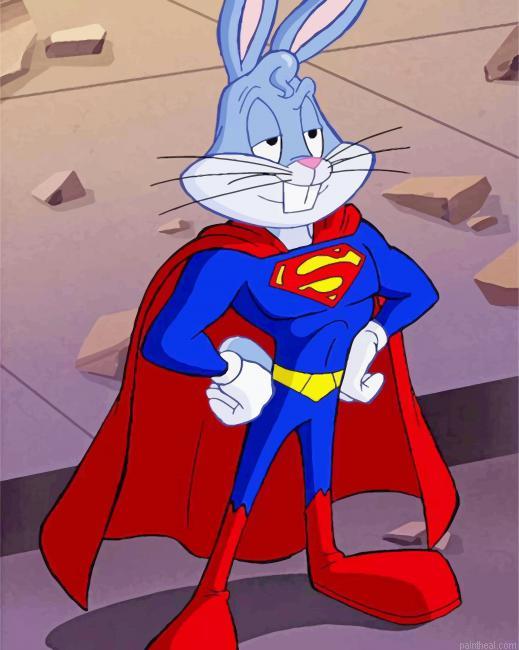 Bugs bunny superman painting by numbers.jpeg