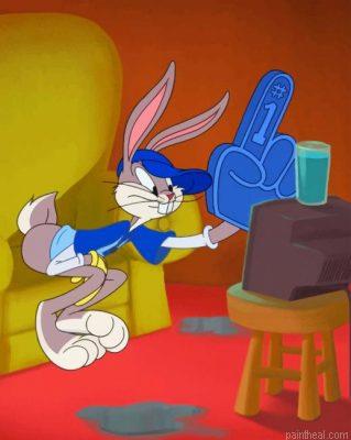 Bugs bunny watching tv painting by numbers.jpeg