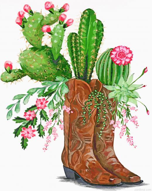 Cactus and boots painting by numbers.jpeg