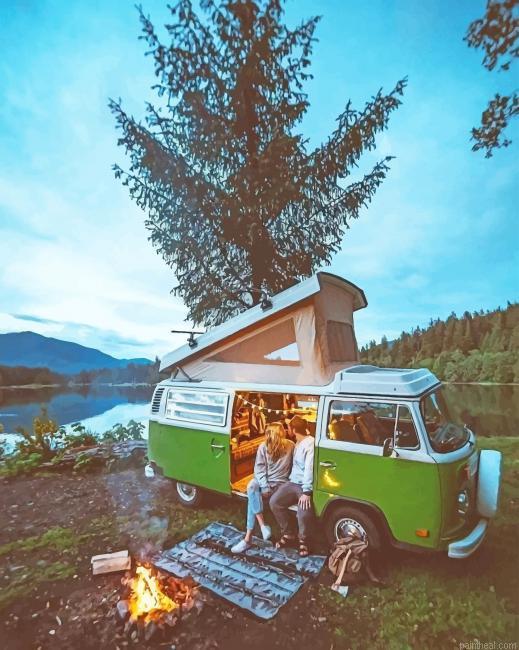 Camping van in forest painting by numbers.jpeg