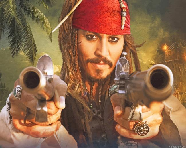Captain jack sparrow the pirate painting by numbers.jpeg