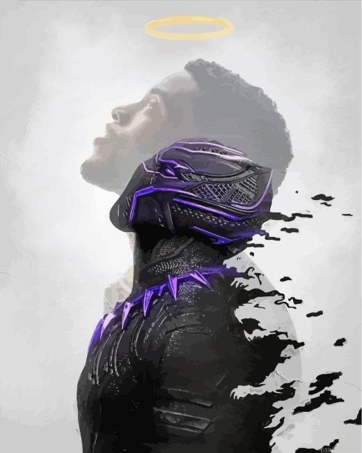 Chadwick boseman black panther painting by numbers.jpeg