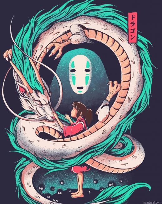 Chihiro haku and no face painting by numbers.jpeg