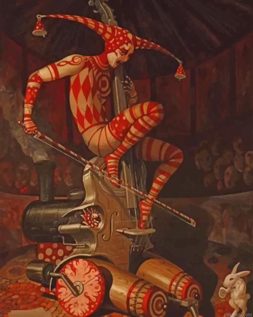 Clown playing violin painting by numbers.jpeg