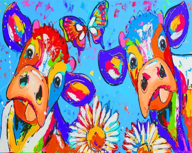 Colorful cows and butterfly painting by numbers.jpeg