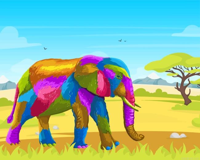 Colorful elephant painting by numbers.jpeg