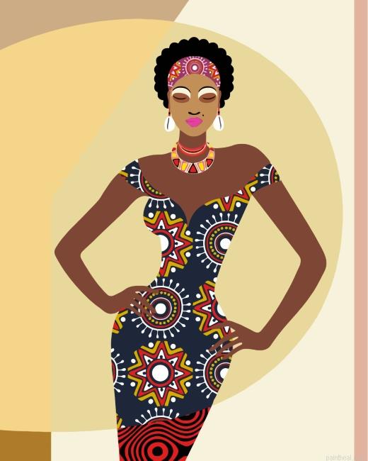 Cool african woman painting by numbers.jpeg