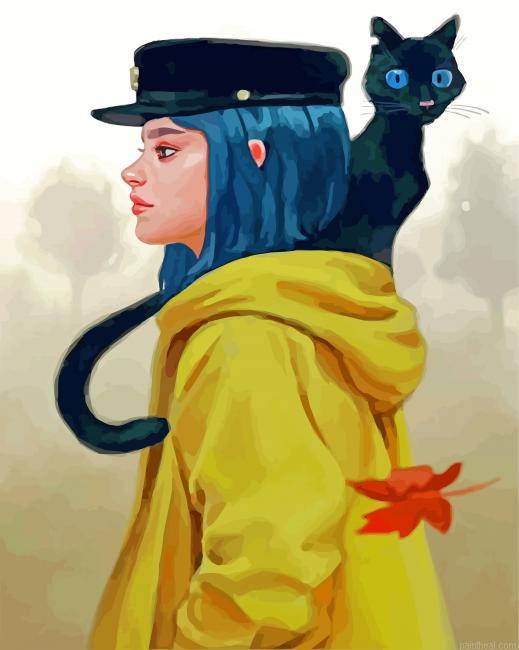 Coraline and black cat painting by numbers.jpeg
