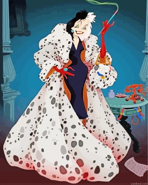 Cruella de vil painting by numbers.jpeg