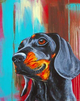 Dachshund dog painting by numbers.jpeg