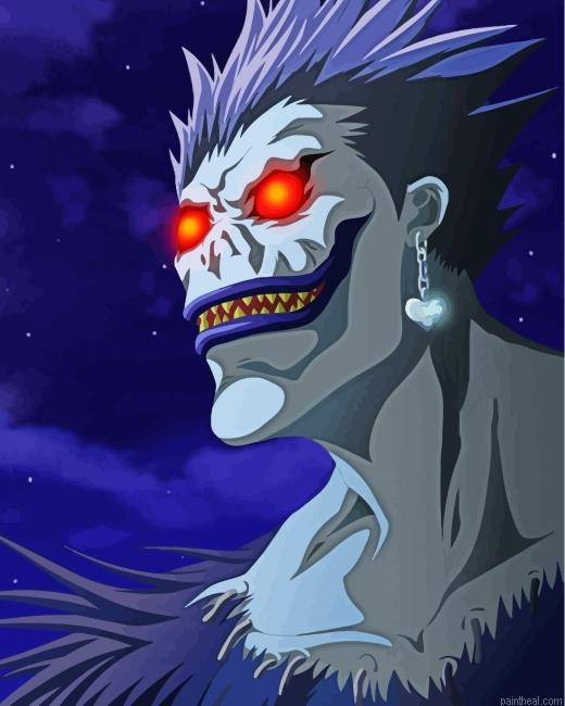 Death note ryuk painting by numbers.jpeg
