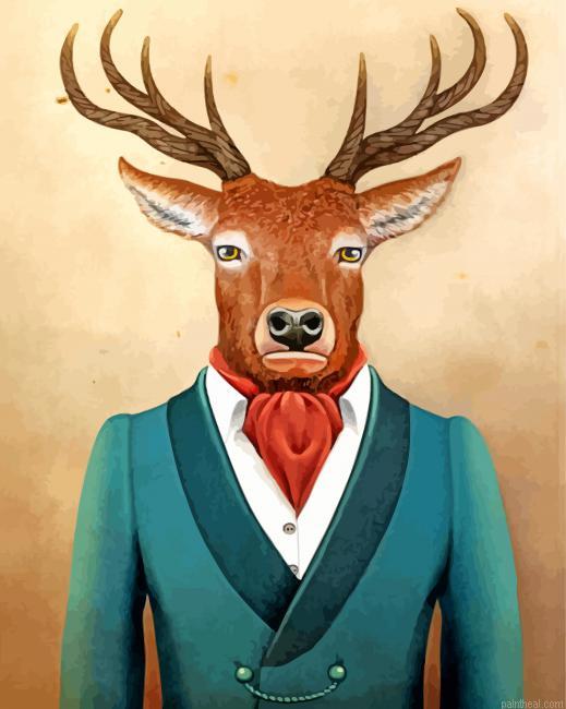 Deer wearing a suit painting by numbers.jpeg