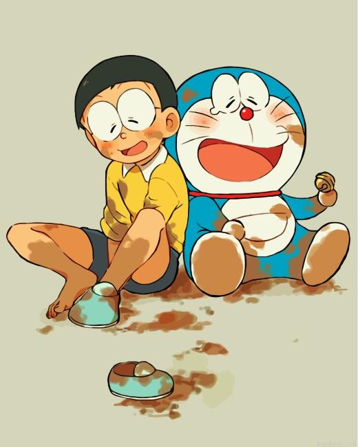 Dirty nobita and doraemon painting by numbers.jpeg