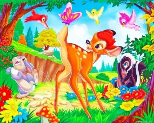 Disney bambi and her friends painting by numbers.jpeg
