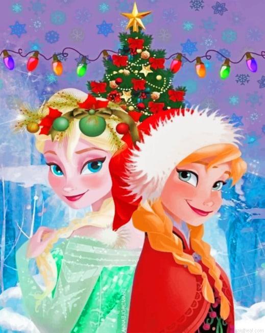 Disney frozen christmas painting by numbers.jpeg