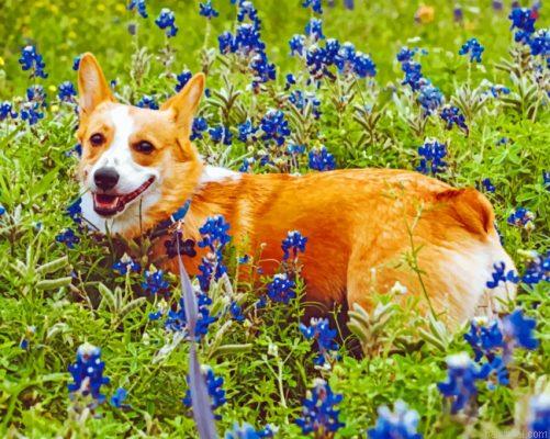 Dog and bluebonnet painting by numbers.jpeg