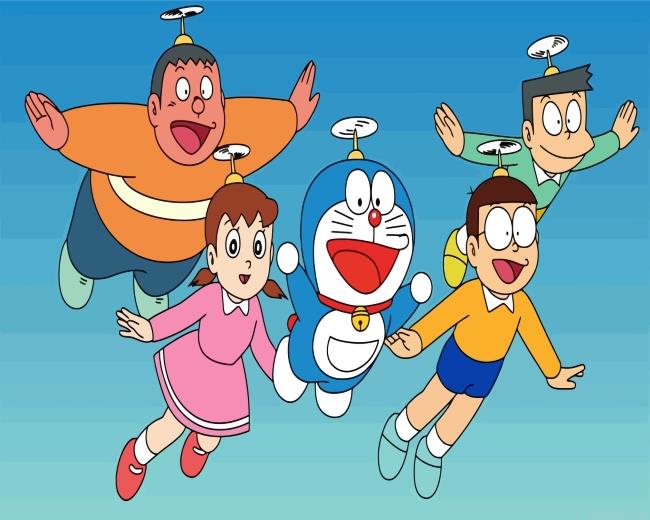 Doraemon characters flying painting by numbers.jpeg