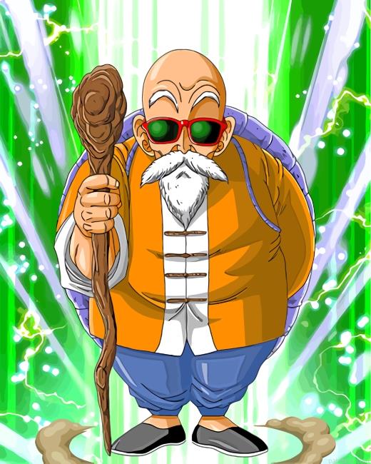 Dragon ball z master roshi painting by numbers.jpeg