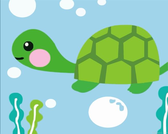 Easy little turtle painting by numbers.jpeg