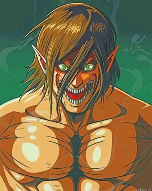Eren attack on titan painting by numbers.jpeg
