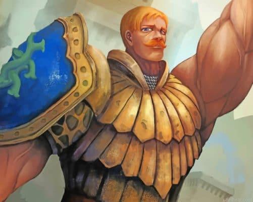 Escanor from nanatsu no taizai painting by numbers.jpeg