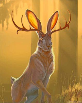 Fantastic jackalope painting by numbers.jpeg