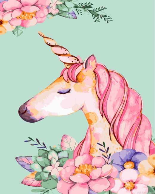 Floral unicorn painting by numbers.jpeg