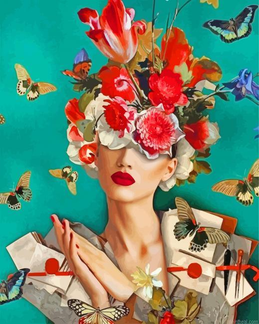 Flower woman and butterflies painting by numbers.jpeg
