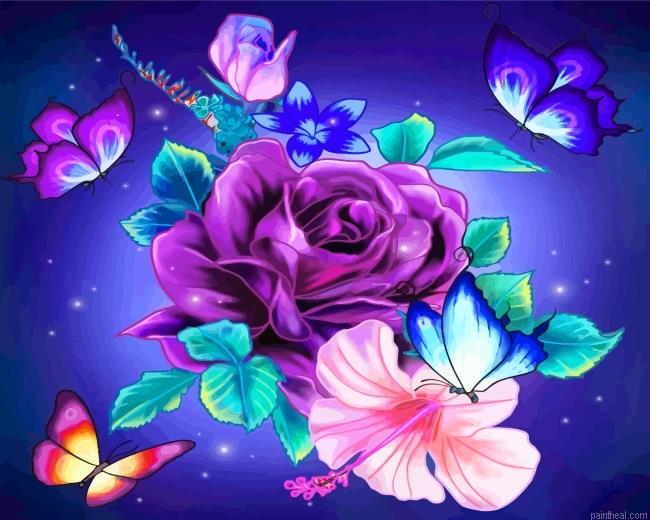 Flowers and butterflies painting by numbers.jpeg