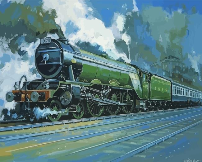 Flying scotsman steam train painting by numbers.jpeg