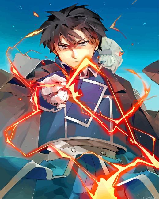 Fullmetal alchemist colonel roy painting by numbers.jpeg