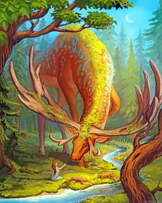 Giant stag painting by numbers.jpeg