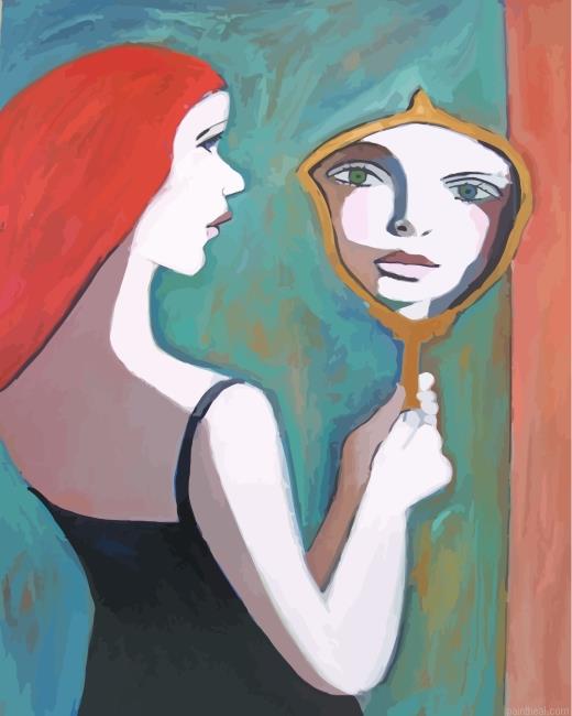 Girl in the mirror painting by numbers.jpeg
