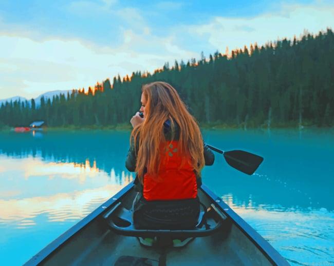 Girl on kayak boat painting by numbers.jpeg