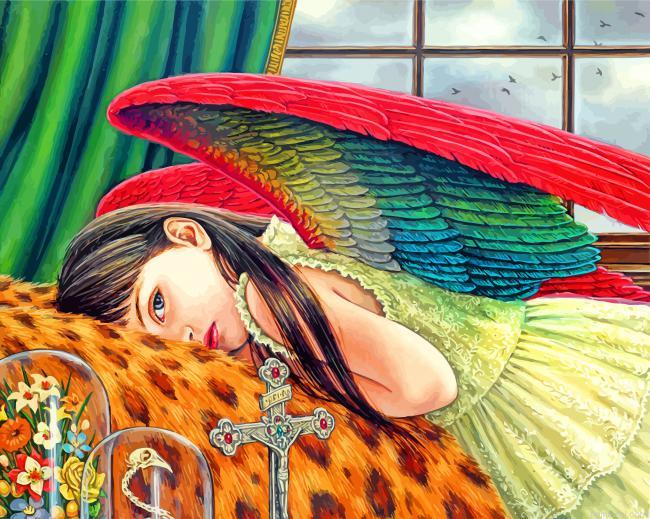 Girl with wings painting by numbers.jpeg