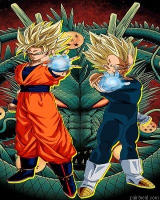 Gohan and vegeta dragon ball painting by numbers.jpeg