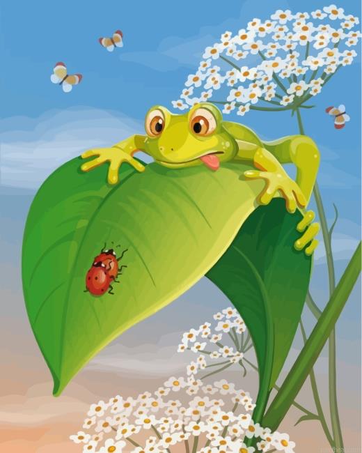 Green frog painting by numbers.jpeg