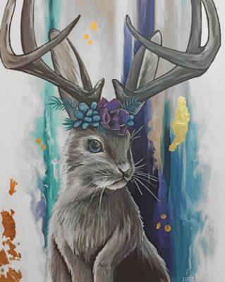 Grey jackalope painting by numbers.jpeg