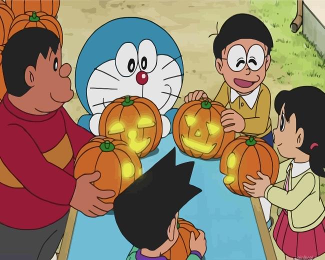 Halloween doraemon painting by numbers.jpeg