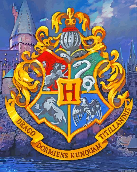 Harry potter hogwarts logo painting by numbers.jpeg