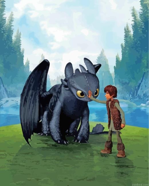 Hiccup and dragon painting by numbers.jpeg